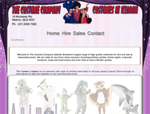 Tablet Screenshot of costumeco.com.au